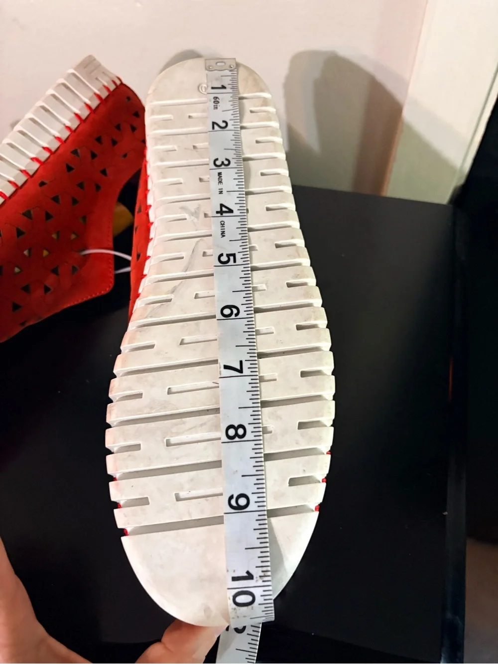 Eric Michael Orange Woven Slip-On Shoes - Picture 7 of 9